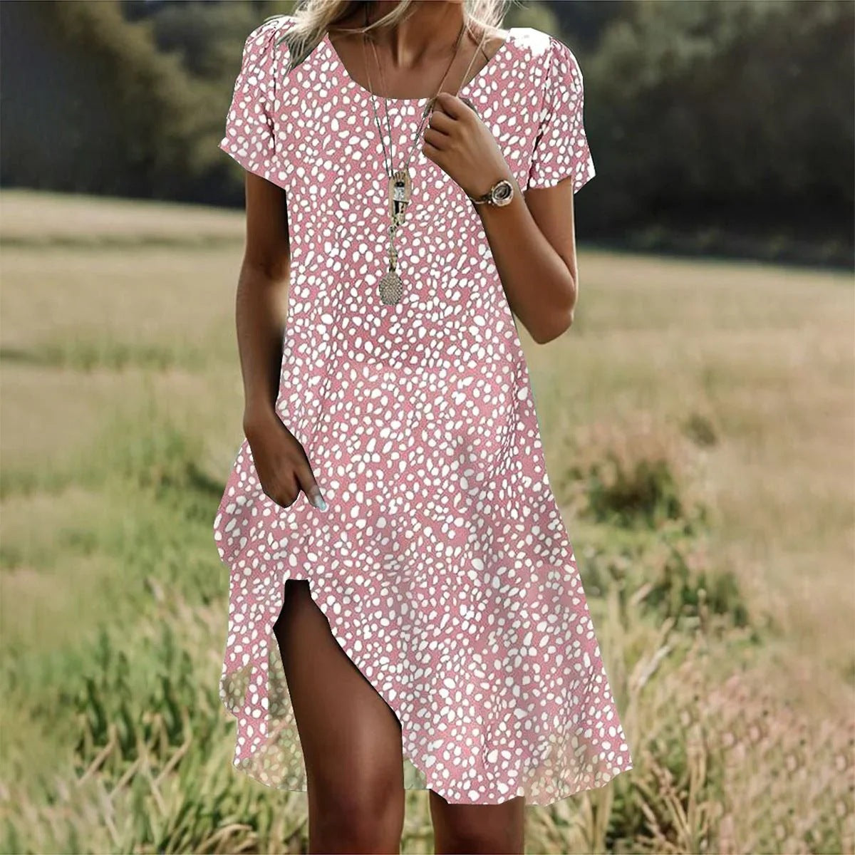 Ella Classic polka dot dress